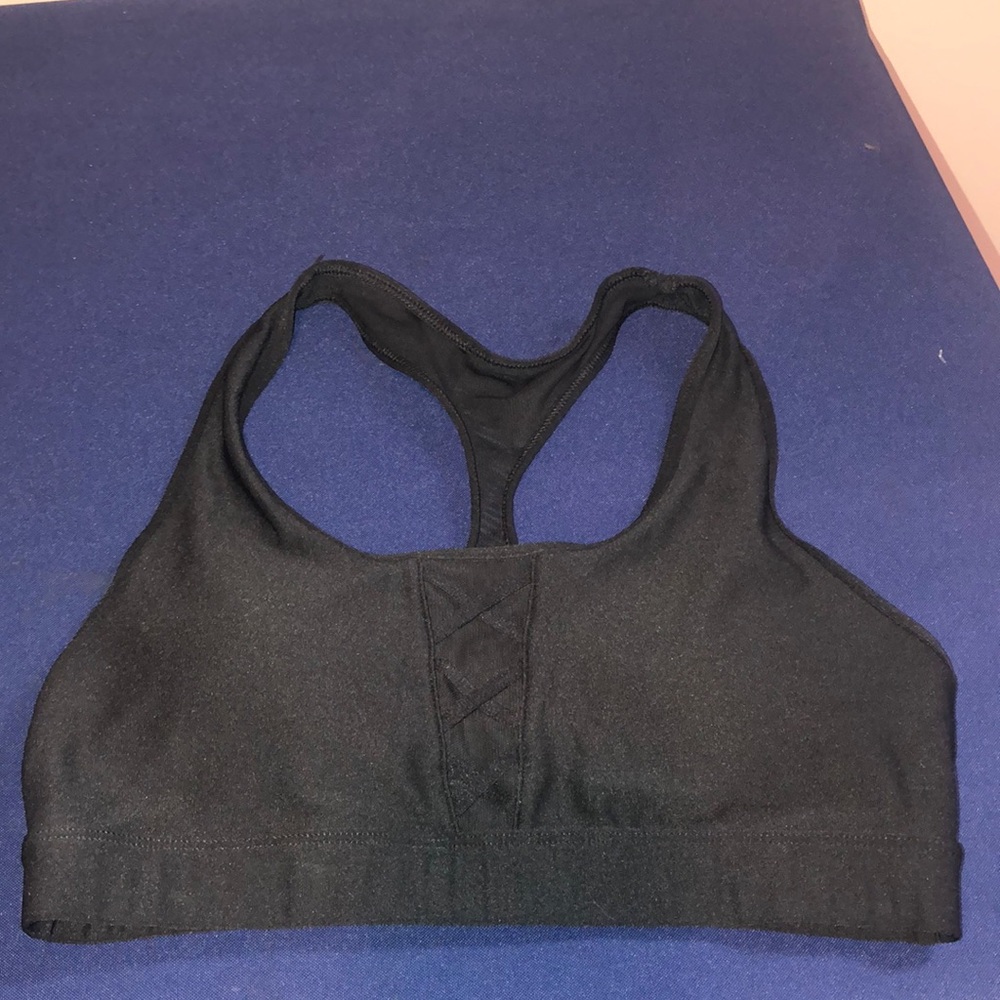 Active black/mesh sports bra gently used size M